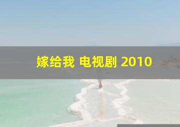 嫁给我 电视剧 2010